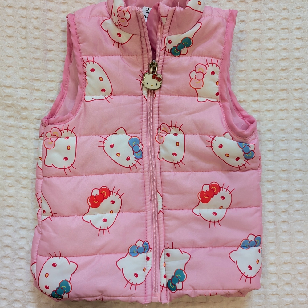 😺 24 Months Pink Hello Kitty Puffer Vest